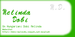 melinda dobi business card